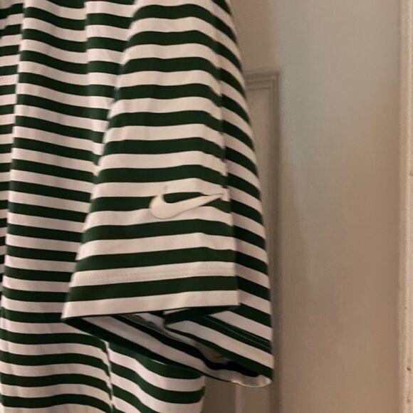 Nike Golf Dri-Fit Golf Polo Shirt Men Size XXL Green and White - Picture 4 of 7